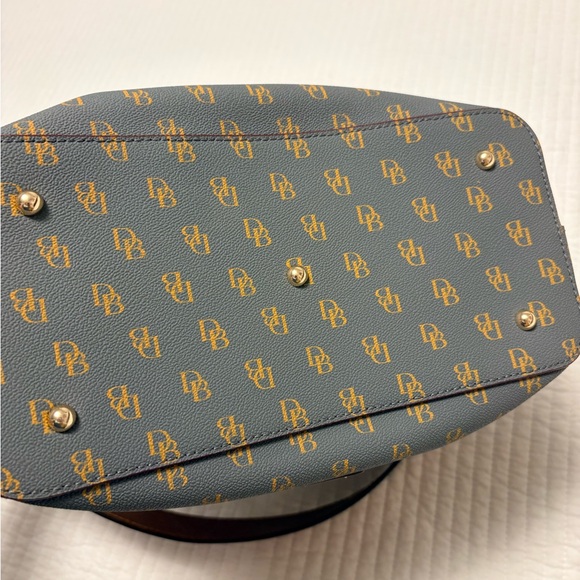 Dooney & Bourke Gray and Brown Shoulder Bag - Picture 6 of 8